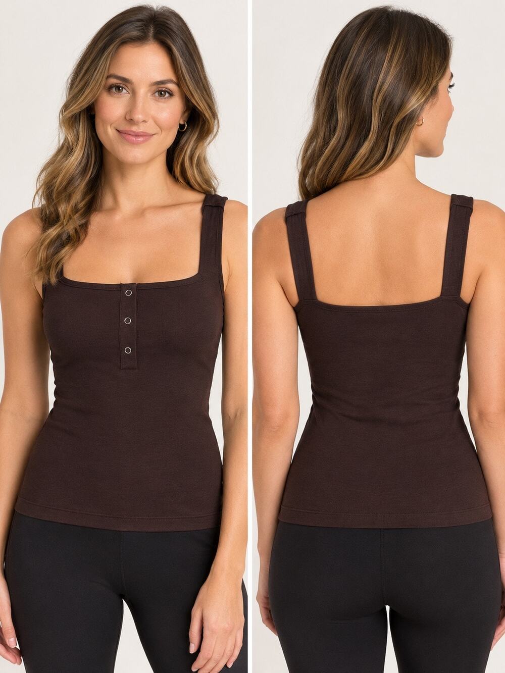 Popilush Shapewear Tank | Size Small | Chocolate Brown